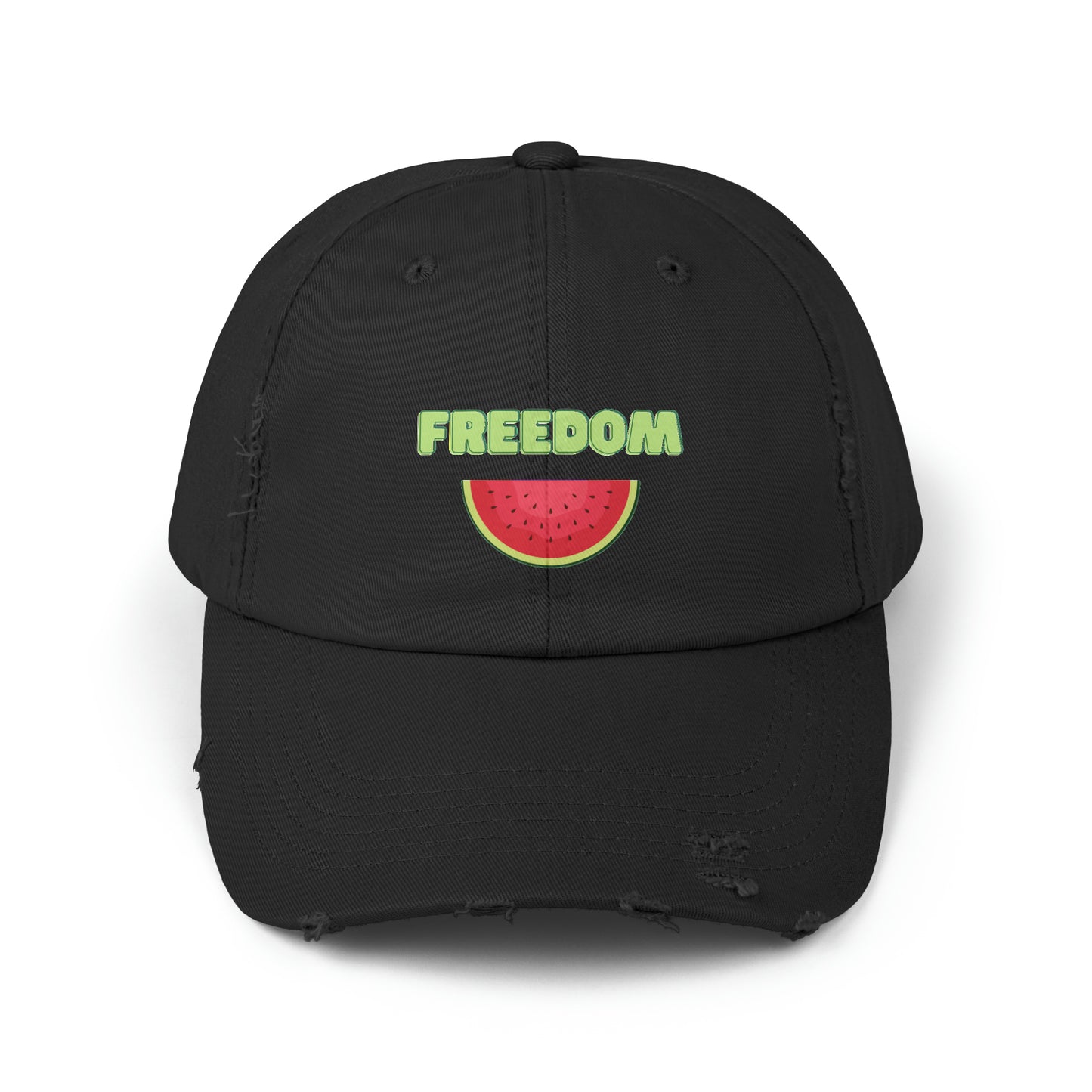FREEDOM WATERMELON | Distressed Hat