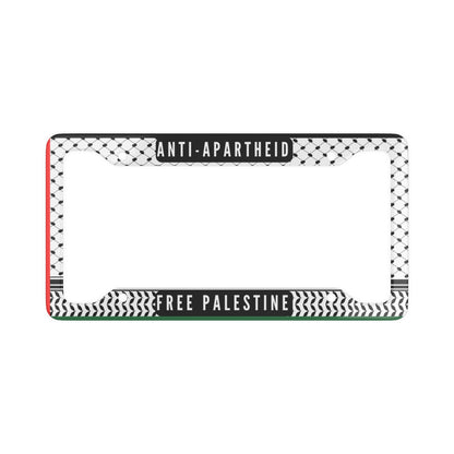 License Plate Frame - Anti-Apartheid - Free Palestine
