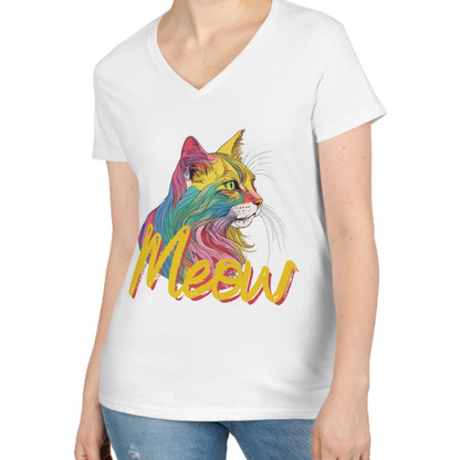 MEOW | Women's V-Neck T-Shirt